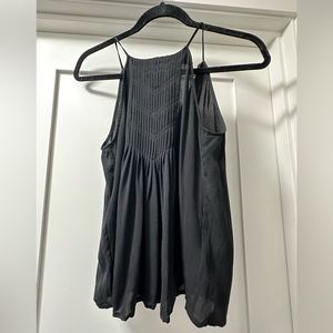Joie high neck black silk tank